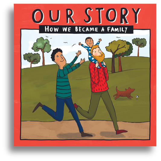 2 dad family children's book. OUR STORY – How we became a family – (egg donation with surrogacy in two-dad families – single baby)