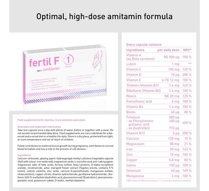 Fertil F Phase 1 - Prenatal supplement