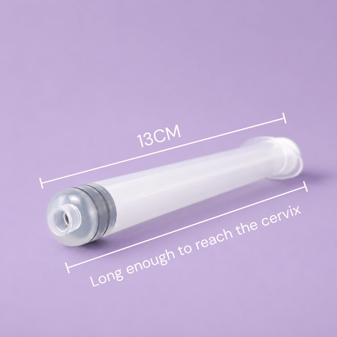 InsemiAid 13cm, 10ml round tip Insemination Syringes