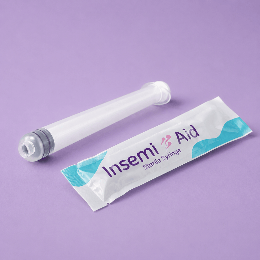 A syringe actually designed for at-home insemination.