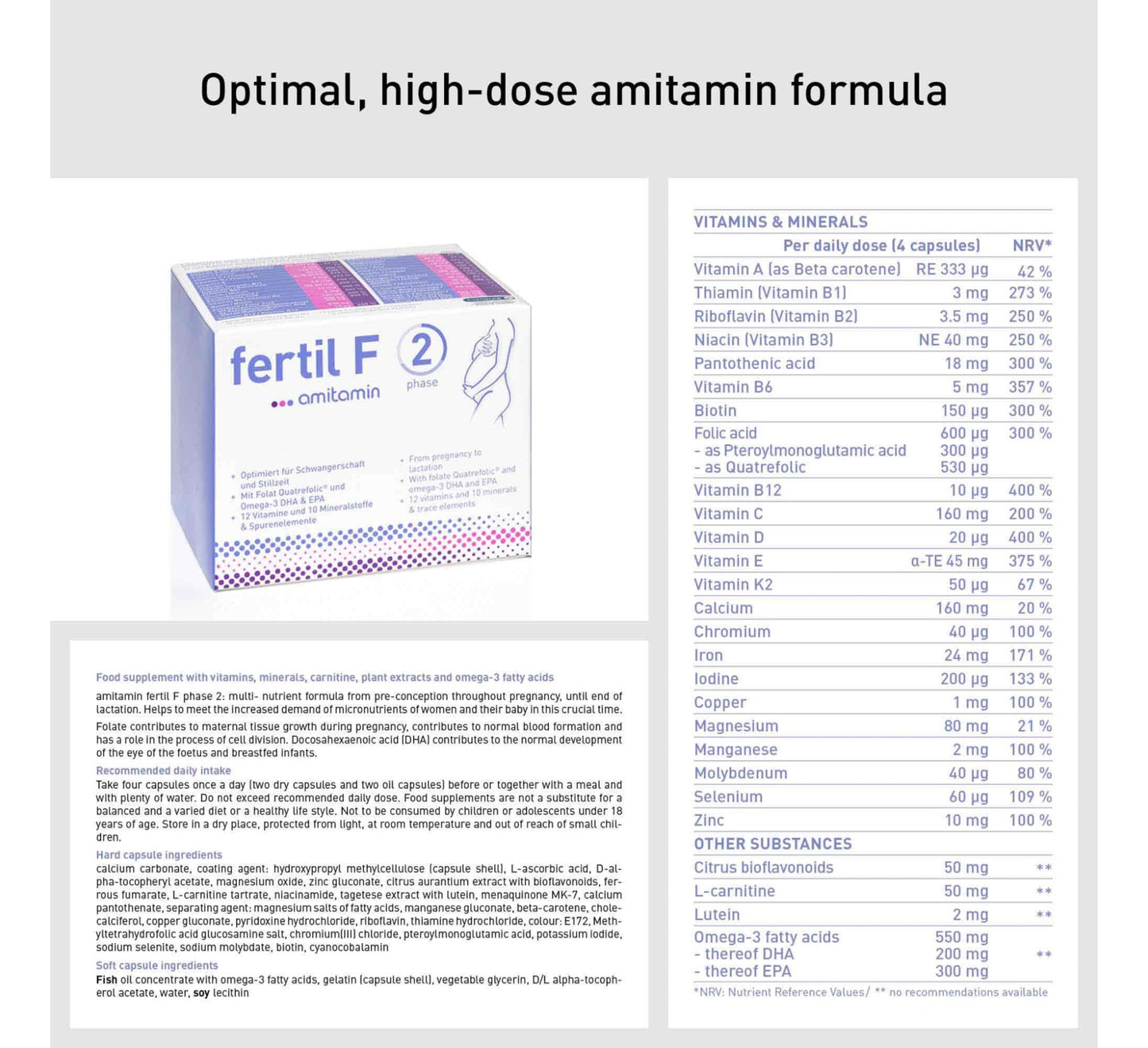 Fertil F Phase 2 - Pregnancy supplement